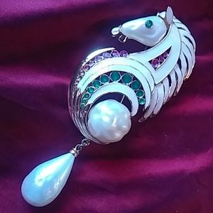 Hattie Carnegie Rare Vintage Horse Brooch